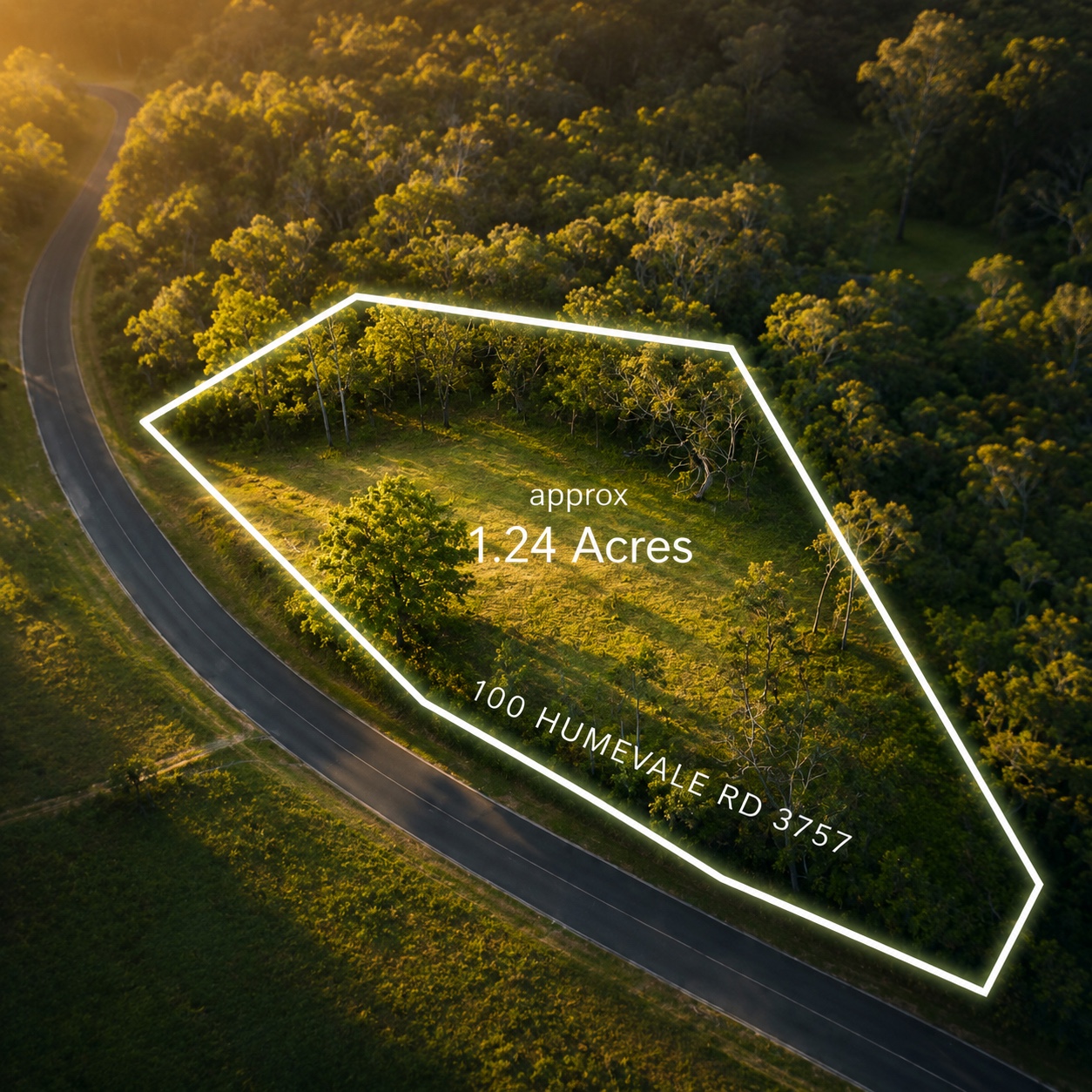 Site boundary — 1.24 acres